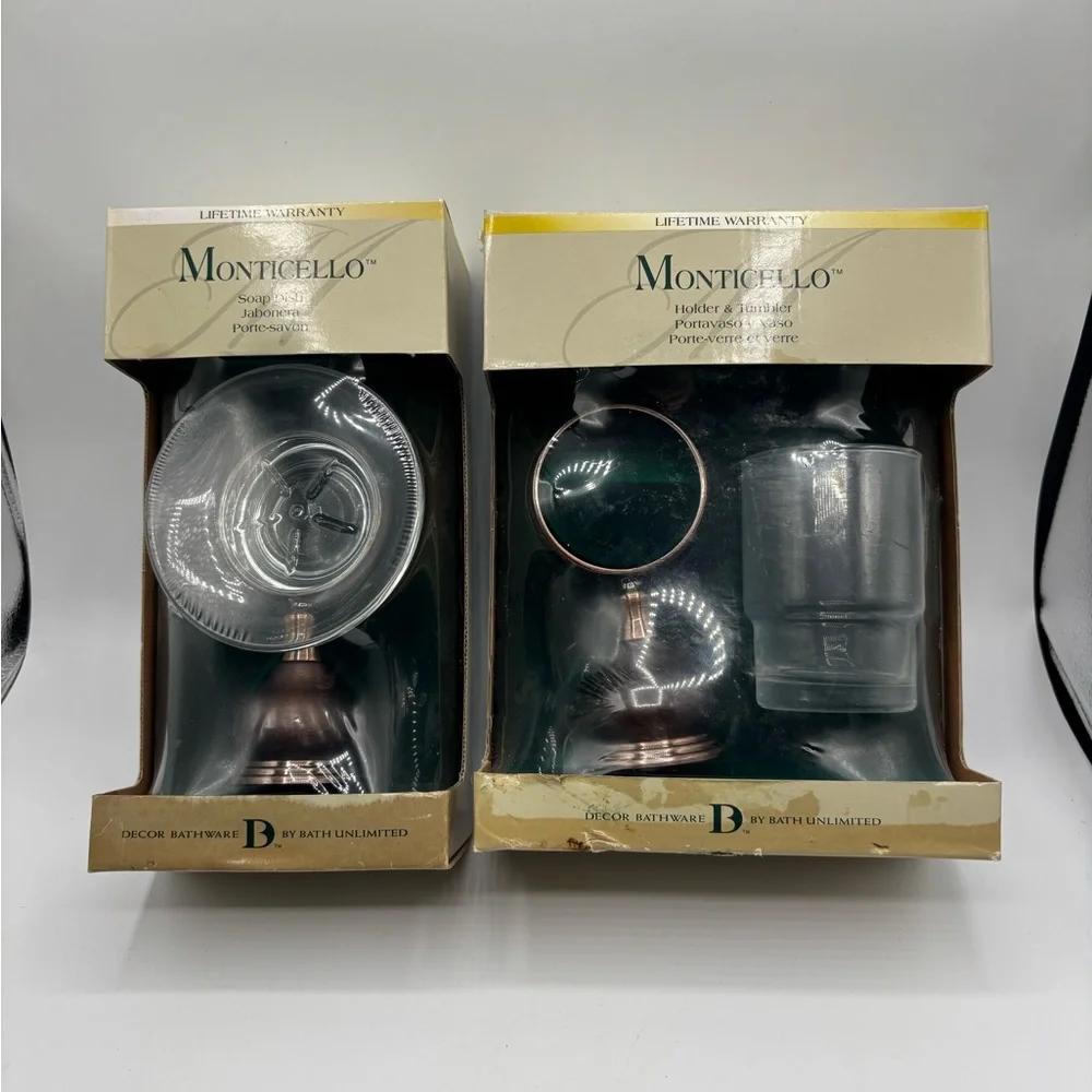 Rose Gold Soap Dish and Holder Set